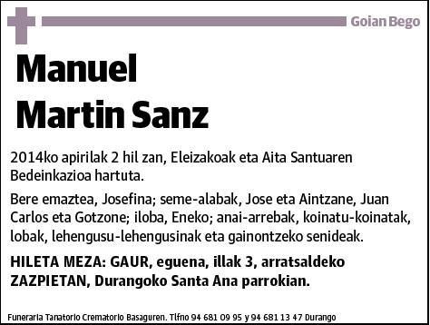 MARTIN SANZ,MANUEL