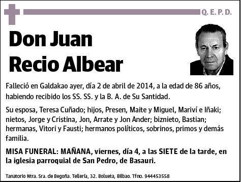 RECIO ALBEAR,JUAN