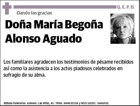 ALONSO AGUADO,MARIA BEGOÑA