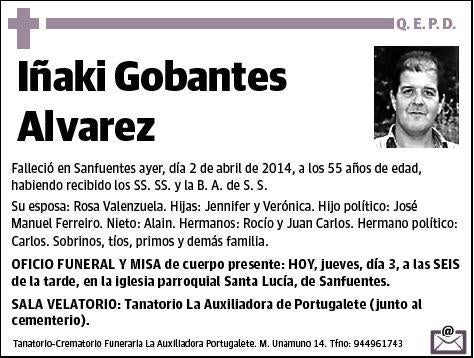 GOBANTES ALVAREZ,IÑAKI