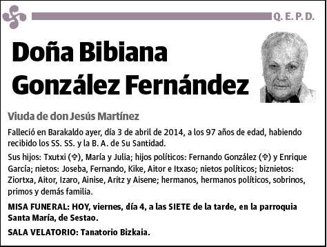 GONZALEZ FERNANDEZ,BIBIANA