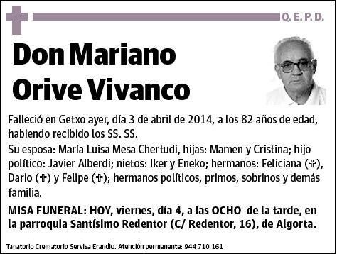 ORIVE VIVANCO,MARIANO