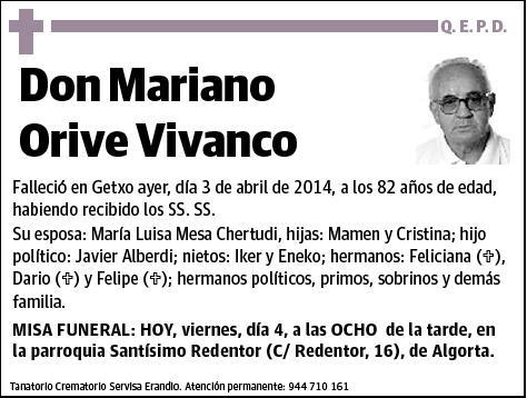 ORIVE VIVANCO,MARIANO