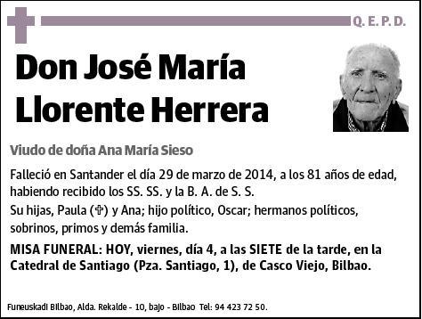 LLORENTE HERRERA,JOSE MARIA