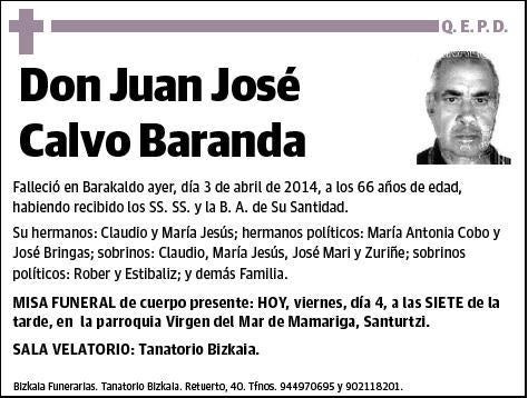 CALVO BARANDA,JUAN JOSE