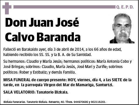 CALVO BARANDA,JUAN JOSE