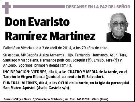 RAMIREZ MARTINEZ,EVARISTO