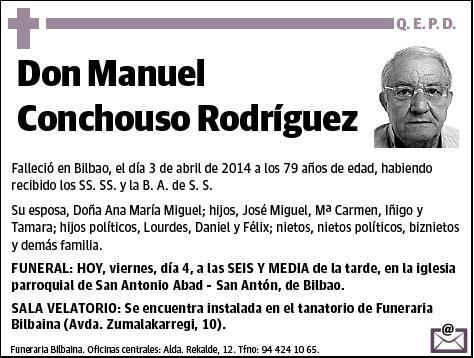 CONCHOUSO RODRIGUEZ,MANUEL