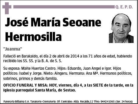 SEOANE HERMOSILLA,JOSE MARIA