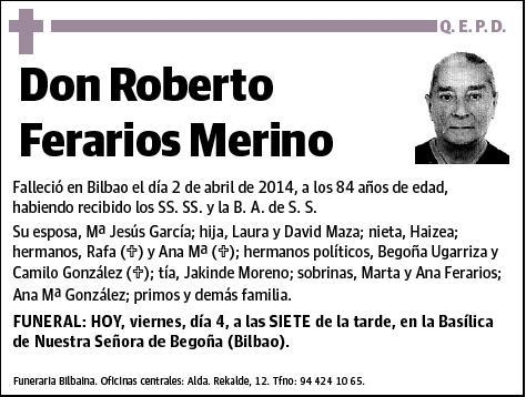 FERARIOS MERINO,ROBERTO