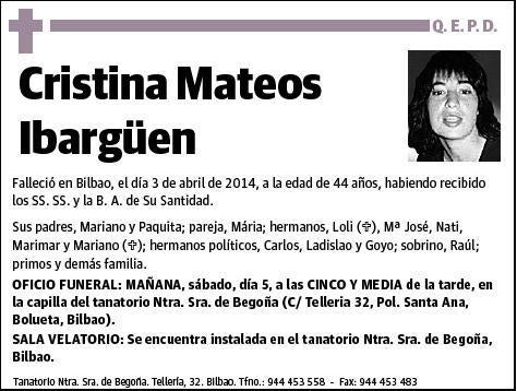 MATEOS IBARGÜEN,CRISTINA