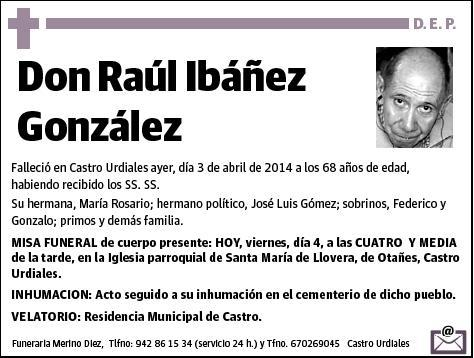 IBAÑEZ GONZALEZ,RAUL