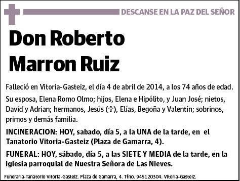 MARRON RUIZ,ROBERTO