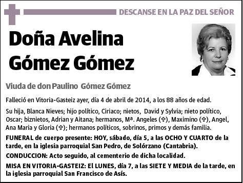 GOMEZ GOMEZ,AVELINA