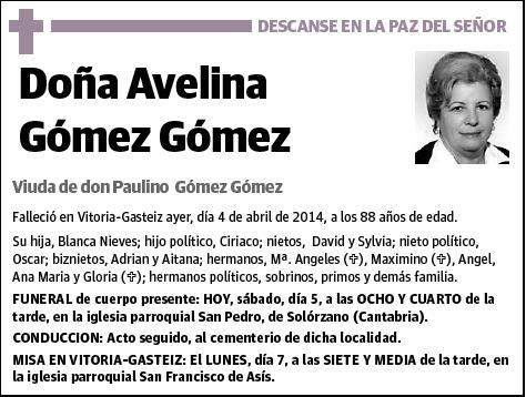 GOMEZ GOMEZ,AVELINA