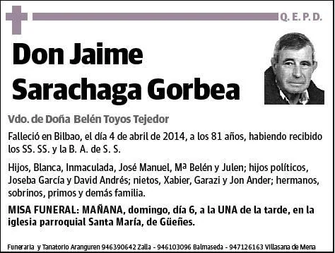 SARACHAGA GORBEA,JAIME