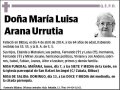 ARANA URRUTIA,MARIA LUISA