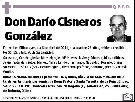 CISNEROS GONZALEZ,DARIO