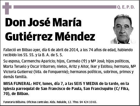 GUTIERREZ MENDEZ,JOSE MARIA