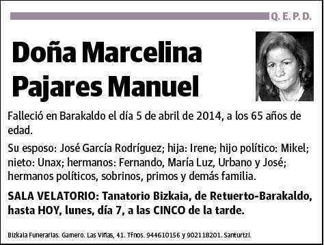 PAJARES MANUEL,MARCELINA