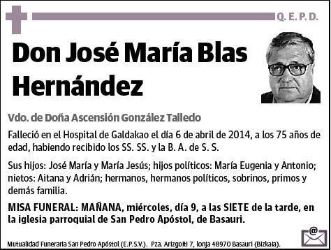 BLAS HERNANDEZ,JOSE MARIA