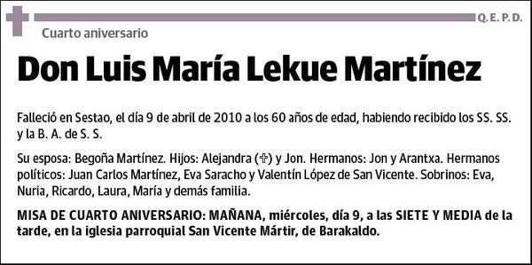 LEKUE MARTINEZ,LUIS MARIA