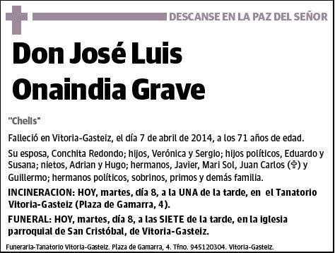 ONAINDIA GRAVE,JOSE LUIS