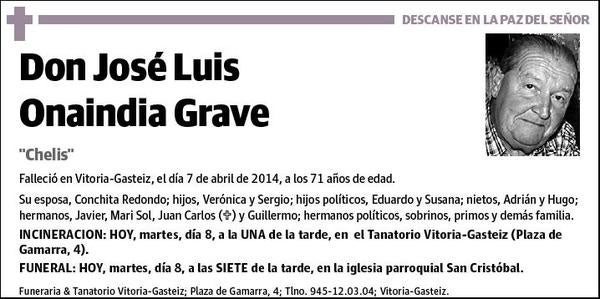 ONAINDIA GRAVE,JOSE LUIS