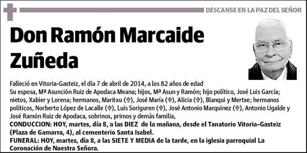 MARCAIDE ZUÑEDA,RAMON