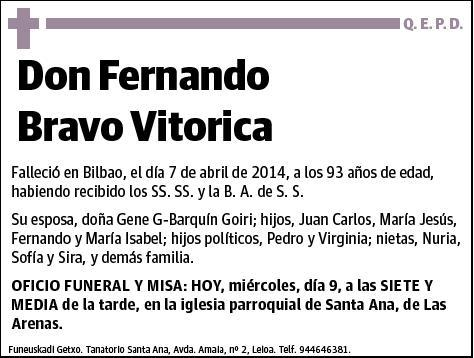 BRAVO VITORICA,FERNANDO