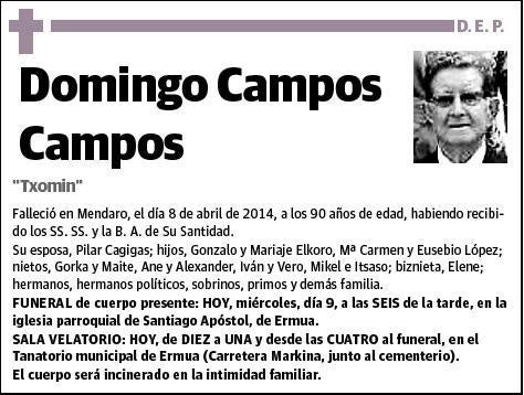 CAMPOS CAMPOS,DOMINGO