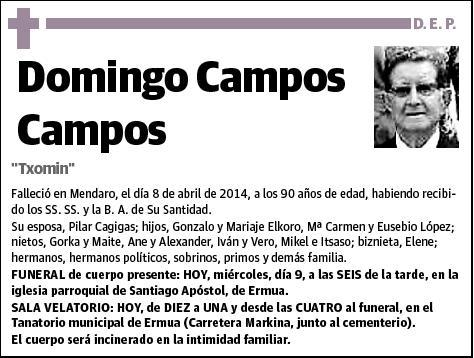 CAMPOS CAMPOS,DOMINGO