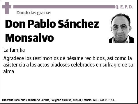 SANCHEZ MONSALVO,PABLO