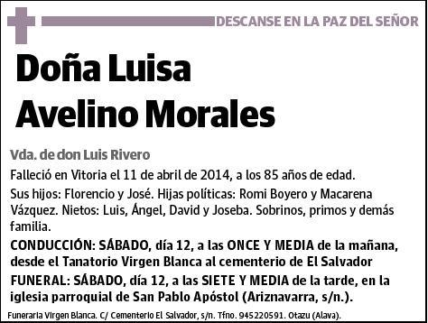 AVELINO MORALES,LUISA