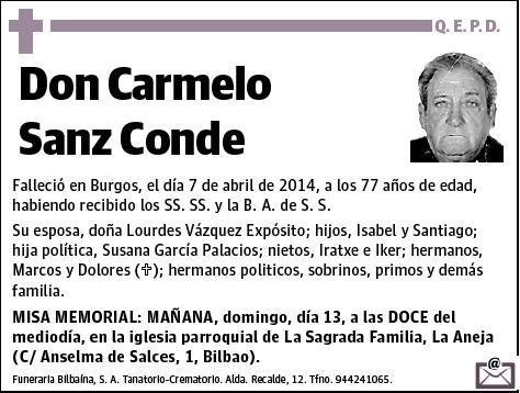 SANZ CONDE,CARMELO