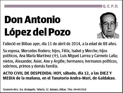 LOPEZ DEL POZO,ANTONIO