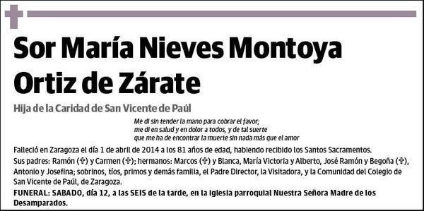 MONTOYA ORTIZ DE ZARATE,MARIA NIEVES