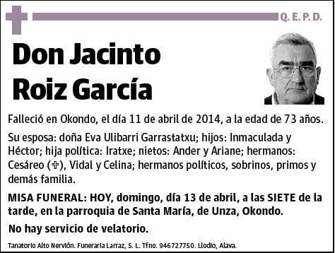 ROIZ GARCIA,JACINTO