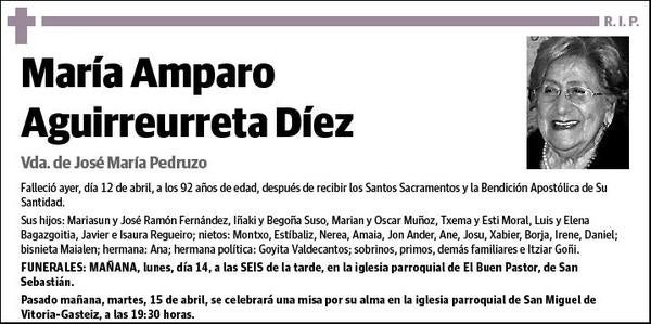 AGUIRREURRETA DIEZ,MARIA AMPARO