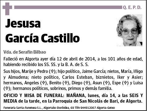 GARCIA CASTILLO,JESUSA