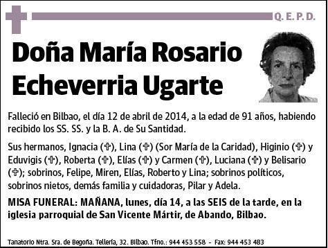 ECHEVERRIA UGARTE,MARIA ROSARIO