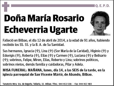 ECHEVERRIA UGARTE,MARIA ROSARIO