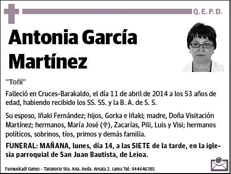 GARCIA MARTINEZ,ANTONIA