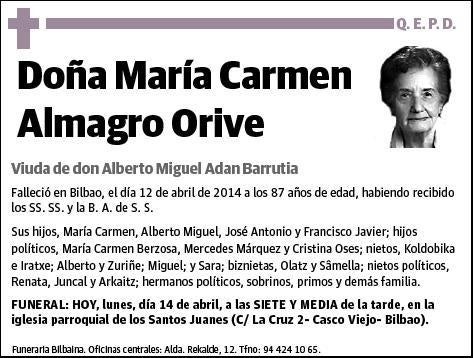 ALMAGRO ORIVE,MARIA CARMEN