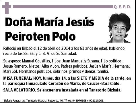 PEIROTEN POLO,MARIA JESUS