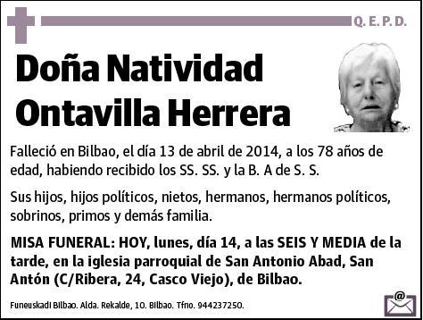 ONTAVILLA HERRERA,NATIVIDAD