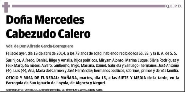 CABEZUDO CALERO,MERCEDES