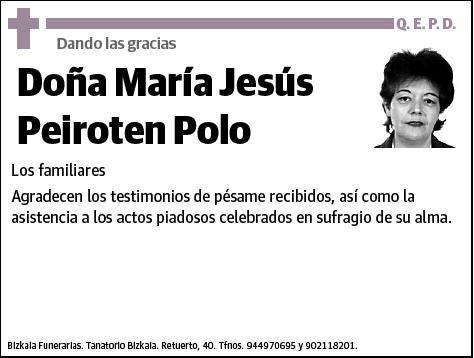 PEIROTEN POLO,MARIA JESUS