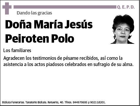 PEIROTEN POLO,MARIA JESUS