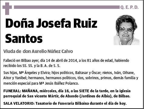 RUIZ SANTOS,JOSEFA